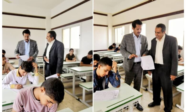 مأرب: نائب وزير التربية العباب يدشن اختبارات القبول بمجمع المتفوقين . 1 1723442599146