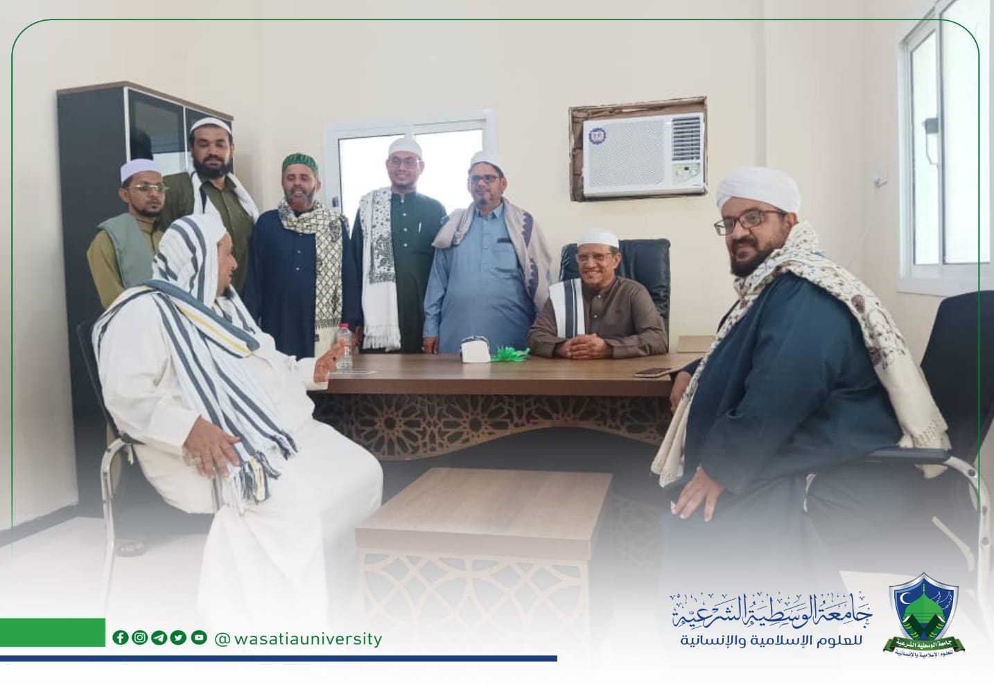 افتتاح مكتب الموجه العام لأربطة التربية الإسلامية وشعبة الشريعة والقانون بجامعة الوسطية بعدن 1 PicsArt 08 22 01.46.11