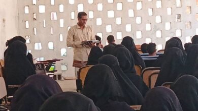 ندوة توعوية صحية للطلاب والطالبات كلية التربية-سقطرى.