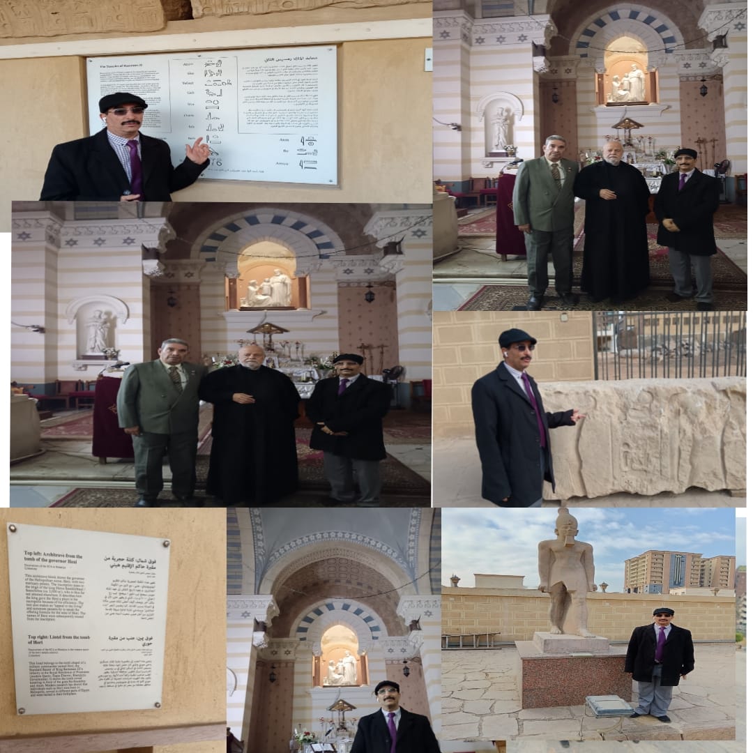 المجلس العربي للمثقفين والاكاديميين للسلام والتنمية يزور المعالم التاريخية بمدينة المطرية في مصر 1 IMG 20250212 WA0207