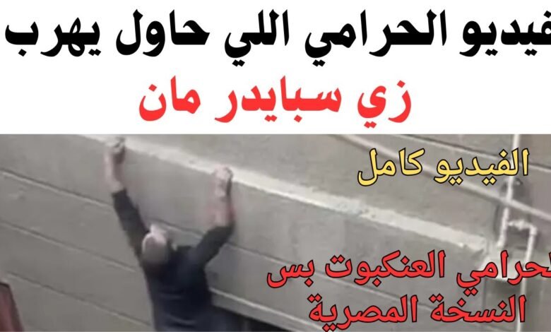 سبايدر مان في شوارع مصر .. تفاصيل مثيرة عن لص حاول الفرار بأسلوب خارق 1 maxresdefault