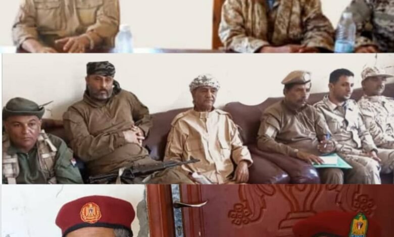 محافظ الضالع يرأس اجتماعًا عسكريًا مع القادة العسكريين باللواء 33 مدرع في معسكر الجرباء 1 IMG 20250422 WA0190