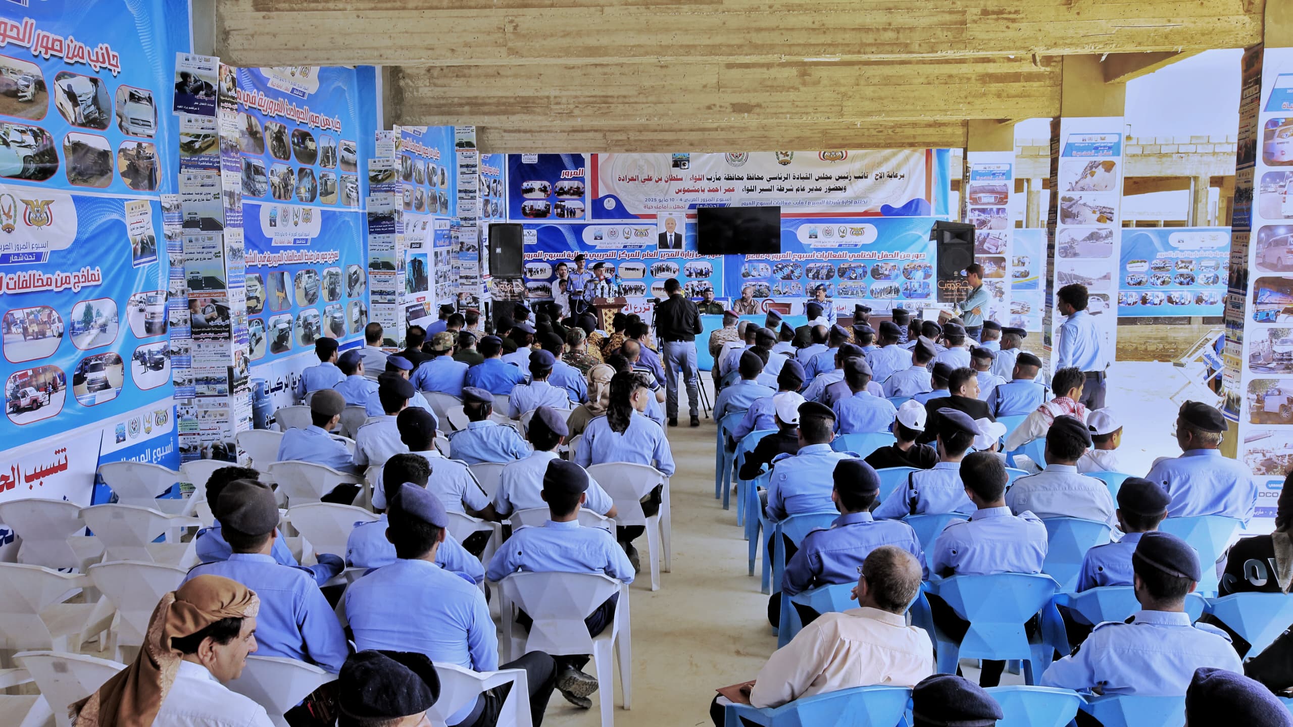 اختتام فعاليات أسبوع المرور العربي الموحد في مأرب بحفل خطابي تكريمي 1 IMG 20250512 WA0004