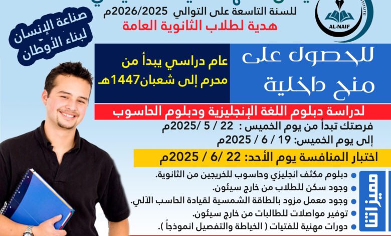 ابدأ مستقبلك من هنا .. دبلومات احترافية في اللغة والحاسوب والخياطة بمعهد النايف بسيئون 1 IMG 20250522 WA0092