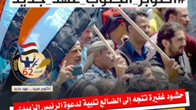 تزامنًا مع ذكراها الـ (62).. جنوبيون يحتفون بذكرى أكتوبر المجيدة بوسم #اكتوبر_الجنوب_عهد_جديد 3 ebe5083f 6e1d 4737 a6c2 150ce579f9b0