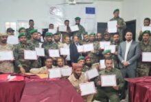 بحضور محافظ الضالع.. اختتام الدورة التدريبية الخاصة في المعايير الإنسانية الدولية 8 IMG 20251113 WA0093