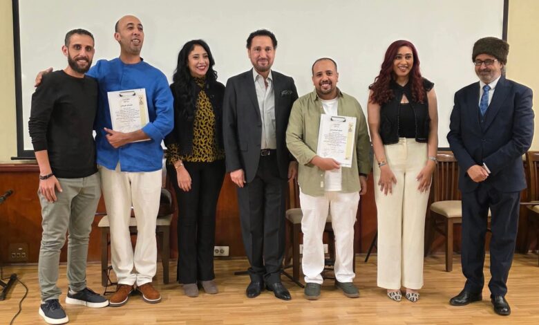 الفنان هيثم الحضرمي ينال درجة الأستاذية في العود بامتياز من بيت العود العربي بالقاهرة 1 IMG 20251114 WA0100