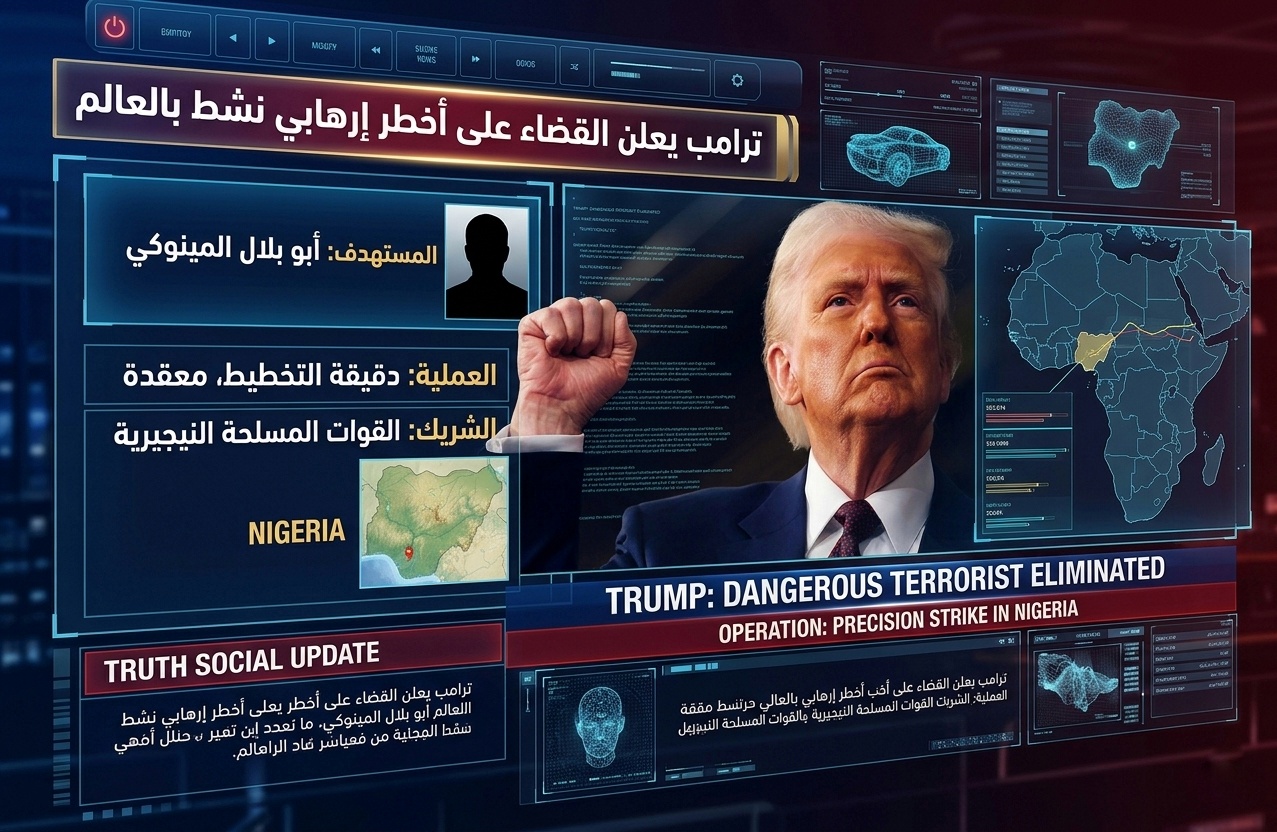 بعملية شديدة التعقيد .. ترامب يعلن القضاء على أخطر إرهابي نشط بالعالم 1 1778934177914 01